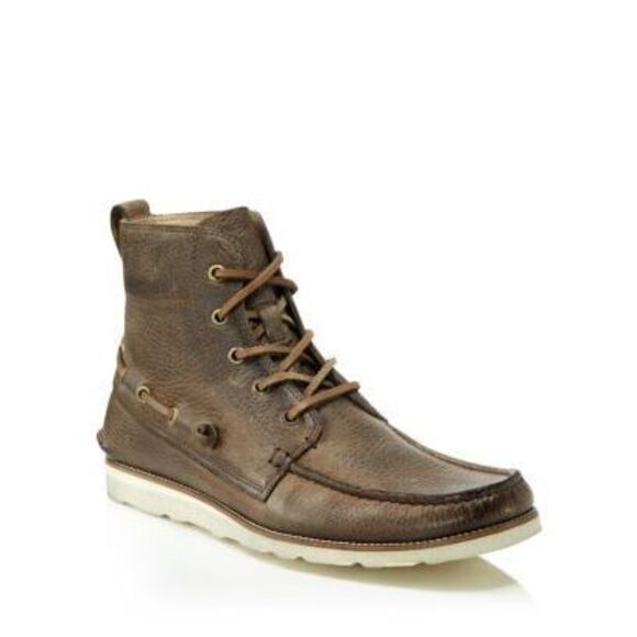 John Varvatos Star USA Lugger Boat Boots Size 12 - Picture 1 of 7
